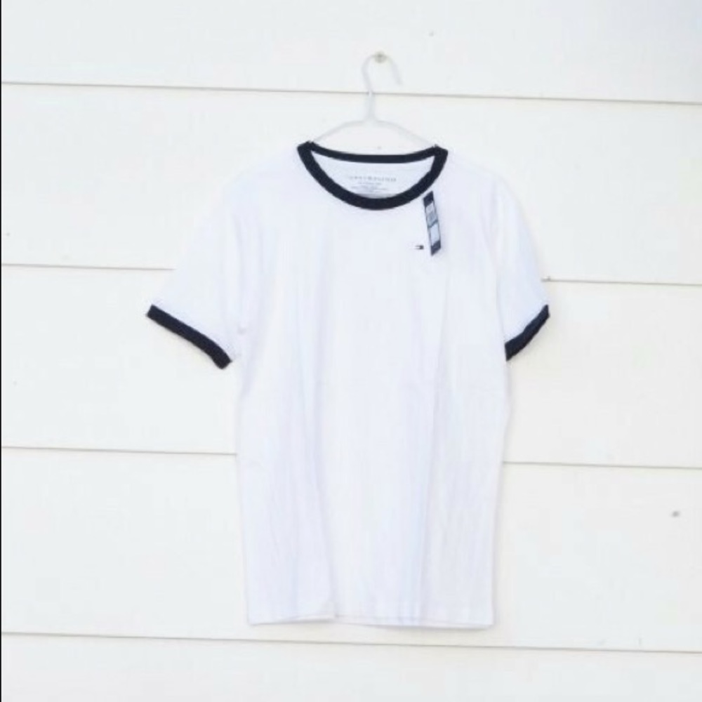 Tommy Hilfiger Boys Tee Shirt Short Sleeve Crewneck Pullover